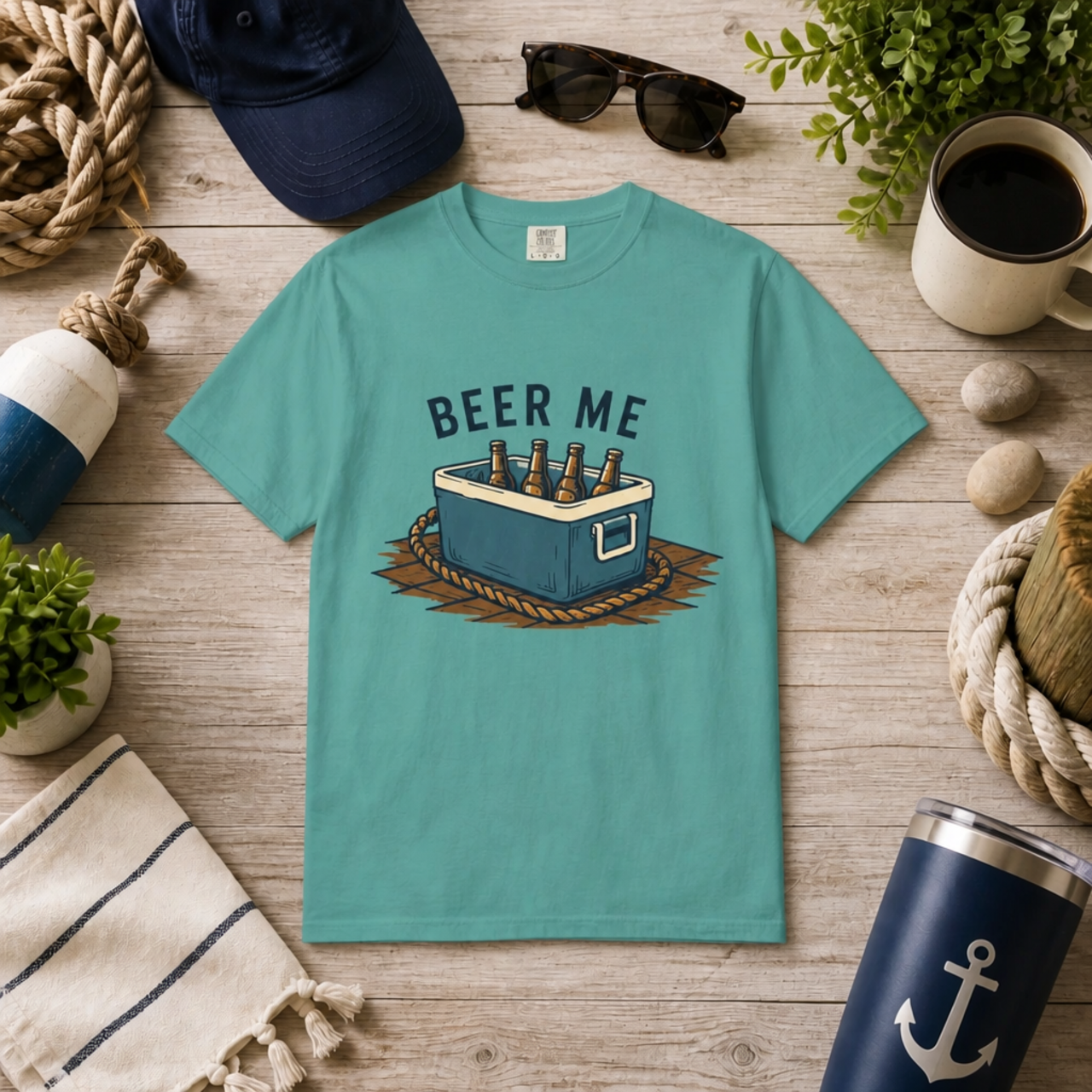 Beer Me Dockside Graphic T-Shirt product mockup